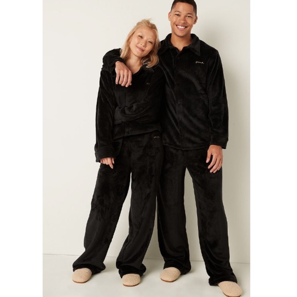 PINK Victoria's Secret Pants - VS Pink Sherpa Cardi and Pants Set